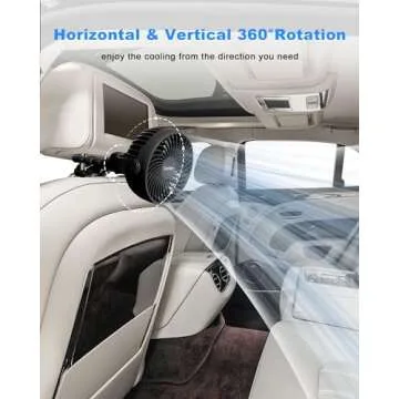 Coohea Stroller Fan Battery Operated Portable Fan USB Rechargeable Small Fan with Flexible Tripod Cooling Fan Clip on for Baby Stroller Car Seat Bike Golf Cart Beach Trip Outdoor, 3 Speeds Wind, Black