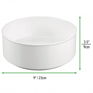 mDesign Lazy Susan Spinning Organizer for Kitchen Storage