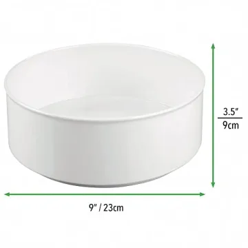 mDesign Lazy Susan Spinning Organizer for Kitchen Storage