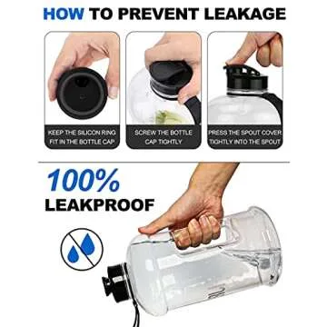 VENNERLI 2.2L Portable BPA-free Water Bottle for Adults