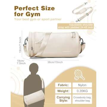 Small Gym Bag for Women, Waterproof Workout Bag Mini Duffle Bag Womens Spotrs Gym Bags Small Travel ...