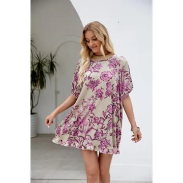 Yozazzy Summer Vintage Velvet Dress Floral Mini for Women