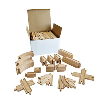 Tiny Conductors 52 Piece Train Set for Kids