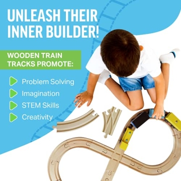 Tiny Conductors 52 Piece Train Set for Kids