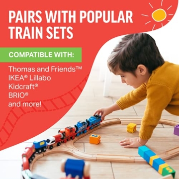 Tiny Conductors 52 Piece Train Set for Kids
