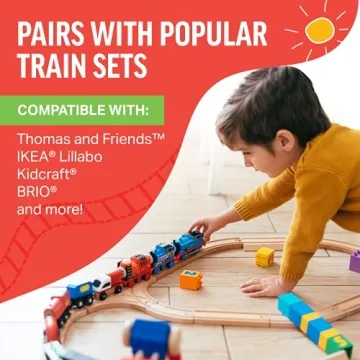 Tiny Conductors 52 Piece Train Set for Kids