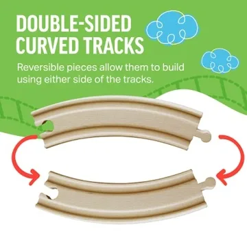 Tiny Conductors 52 Piece Train Set for Kids