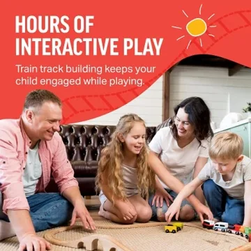 Tiny Conductors 52 Piece Train Set for Kids