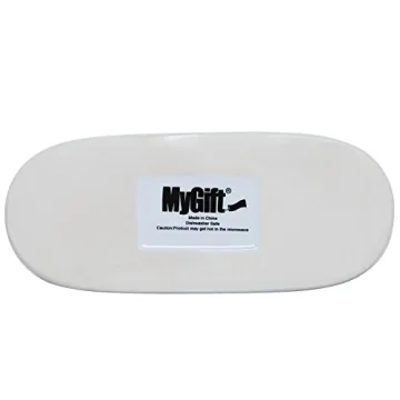 MyGift White Ceramic Butter Dish with Bird Lid Design