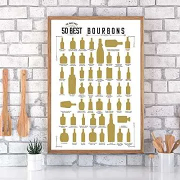 Bourbon Scratch Off Poster - Top 50 Bourbons Bucket List
