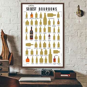 Bourbon Scratch Off Poster - Top 50 Bourbons Bucket List