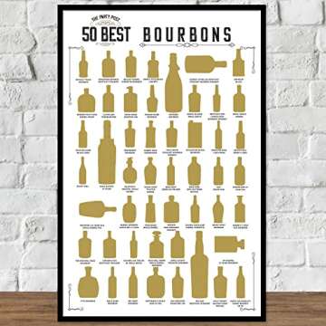 Bourbon Scratch Off Poster - Top 50 Bourbons Bucket List
