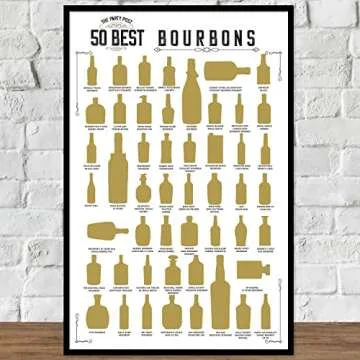Bourbon Scratch Off Poster - Top 50 Bourbons Bucket List