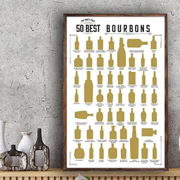 Bourbon Scratch Off Poster - Top 50 Bourbons Bucket List