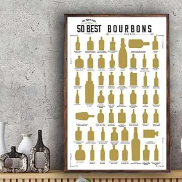 Bourbon Scratch Off Poster - Top 50 Bourbons Bucket List