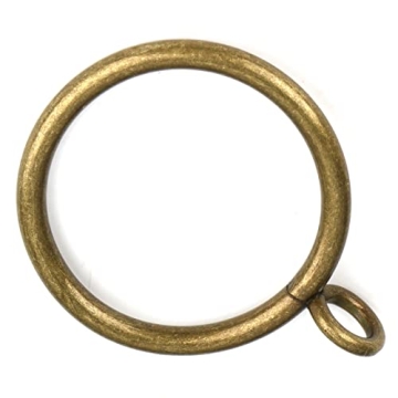 Elegant Antique Brass Curtain Rings for Elegant Drapery