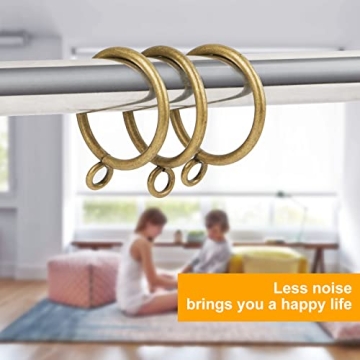 Elegant Antique Brass Curtain Rings for Elegant Drapery