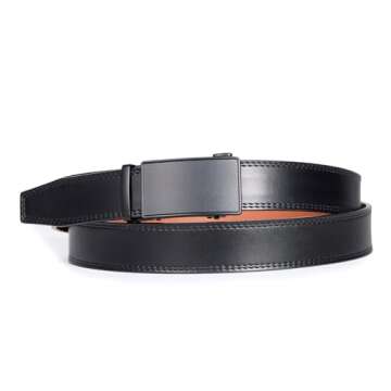 VATAN Men's Leather Ratchet Belt – Stylish & Adjustable