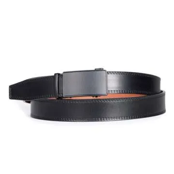 VATAN Men's Leather Ratchet Belt – Stylish & Adjustable