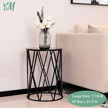 Y&M Nesting Side Table Set - Modern Elegant Decor