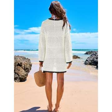 Chic ANRABESS Crochet Swim Cover Up for Summer Fun