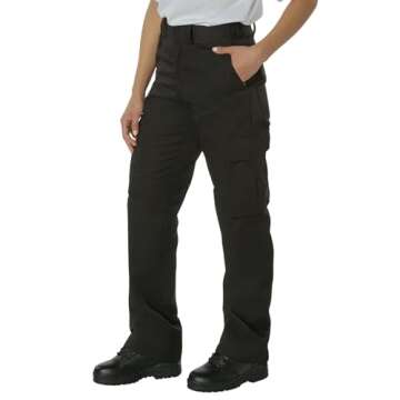 Rothco Women's EMT Pants - Comfortable, Durable, and Designed for First Responders – Black – 20