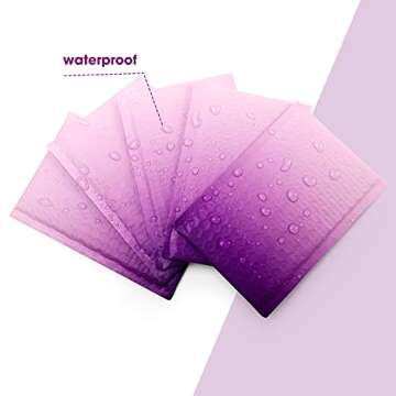 Fuxury 4x8 Purple Bubble Mailers - 50 Pack for Small Business