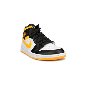 Nike Jordan Womens Air 1 Mid SE Laser Orange/Black Sneakers