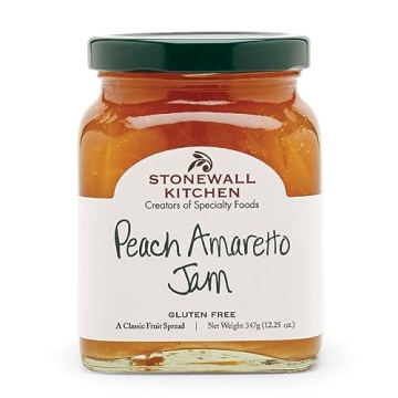 Stonewall Kitchen Peach Amaretto Jam, 12.5 Ounces - Gourmet Delight