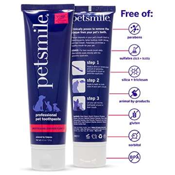Petsmile Professional Pet Toothpaste - Cat & Dog Toothpaste for Plaque, Tartar, & Bad Breath - VOHC ...