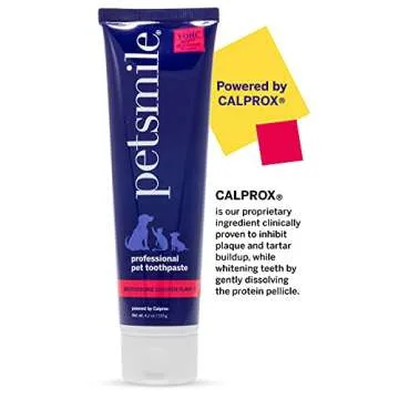 Petsmile Professional Pet Toothpaste - Cat & Dog Toothpaste for Plaque, Tartar, & Bad Breath - VOHC Accepted Non Enzymatic Dental Care for Cat & Dog Teeth Cleaning (Rotisserie Chicken, 4.2 Oz)