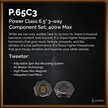 Precision Power P.65C3 6.5" 3-Way Component Speaker System