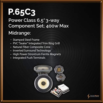 Precision Power P.65C3 6.5" 3-Way Component Speaker System