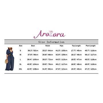 Aro Lora Women's 2 Piece Jumpsuit Ruched Sleeveless Crop Top Ruffle Wide Leg Pant Set Romper Outfit