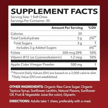 Apple Cider Vinegar Chews for Energy and Digestive Health