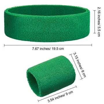 Colorful Sweatband Set for Active Lifestyles - 18 Pieces