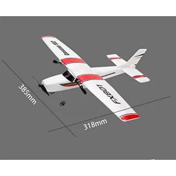 RC Plane Remote Control Airplane - PLRB Toys 2.4Ghz 2 Channels DIY RC Airplane Radio Control Cessna ...