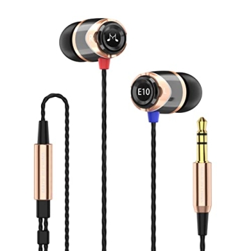 SoundMAGIC E10 Wired Earphones – Award-Winning HiFi Stereo Sound, Durable Aluminum, Comfortable Fi...