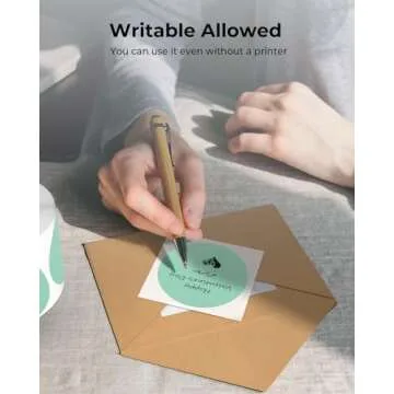 MUNBYN 2 Inch Green Circle Thermal Sticker Labels for Easy Labeling