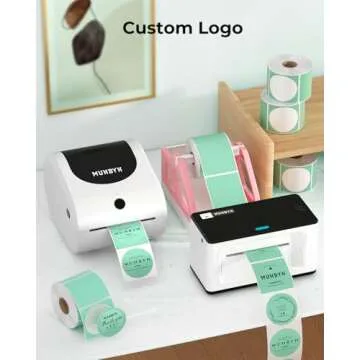 MUNBYN 2 Inch Green Circle Thermal Sticker Labels for Easy Labeling