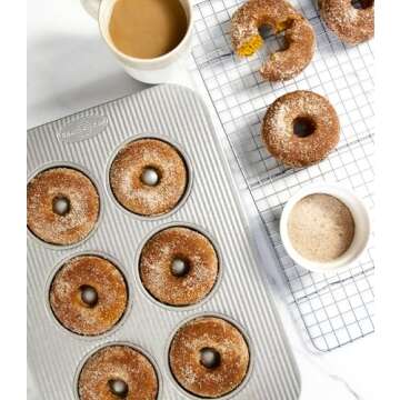 USA Pan Aluminized Steel Donut Pan for Perfect Baking