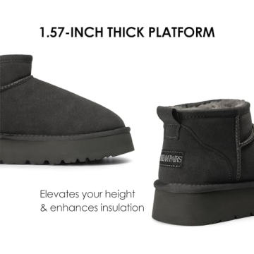 Stylish DREAM PAIRS Women's Snow Boots for Winter Comfort