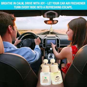 Car Air Freshener Oil Diffuser - Hanging Long Lasting Scent for Car & Home, Essential Oil Freshener ...