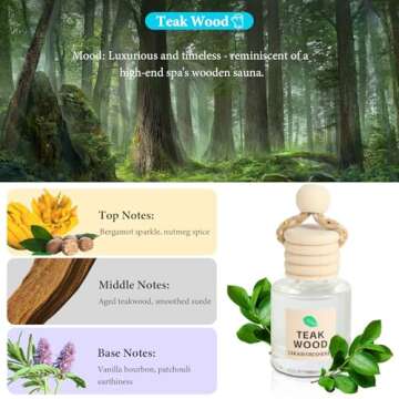 Premium Car Air Freshener Oil Diffuser - Long Lasting Aroma