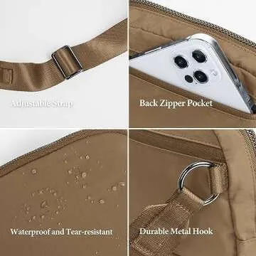 ODODOS Adjustable Crossbody Bag For Travel & Workouts