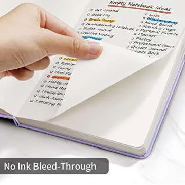 Annecy Blank Journal Notebook, Medium 5.5x 8.25, 160 Pages 100GSM Writing Paper, A5 Purple Faux Leather Cover with Pen Loop