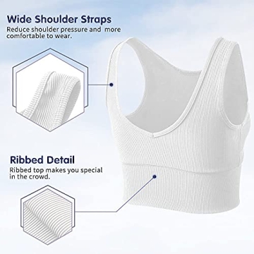Queerier Reversible Crop Tank Tops for Women Fitness Wear