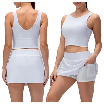 Queerier Reversible Crop Tank Tops for Women Fitness Wear