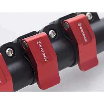 IFOOTAGE Camera Travel Monopod, Video Monopod with Desktop Tripod, Compatible with DSLR Cameras & Camcorders, Aluminum Alloy, Solid Light Weight, 24.4-59inch