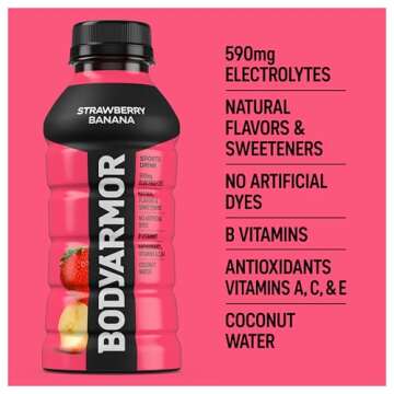 BODYARMOR Strawberry Banana Drink - Natural Electrolyte Hydration